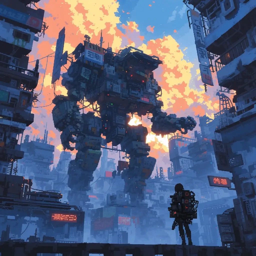 #cyberpunk #pixelart #midjourney #ai #aiart 