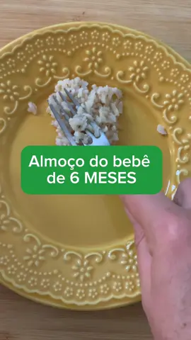 Almoço do bebê de 6 meses !!  🔴 Precisa de ajuda com a introdução alimentar do seu bebê? Te convido conhecer o Guia passo a passo de como preparar e ofertar a comida do bebê que já ajudou centenas de mães! #introducaoalimentar #Introduçãoalimentar #bebe #mae