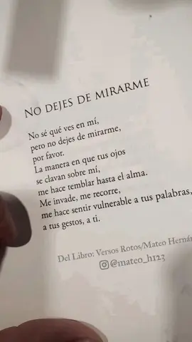 No se que ves en mí..pero no dejes de mirarme,por favor... #sabado #findesemana #mirame  #ays #qrt 