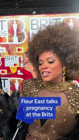 Fleur East talks about her pregnancy, as she reveals she’s expecting her first child any day now 👶👀 #fleureast #pregnancy #baby #brits #britawards #brits2024 