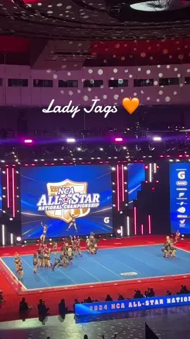 Top Gun Allstars Lady Jags at NCA Dallas day one 🧡🧡🧡 #ncadallas #ncadallasnationals2024 #ncadallas2024 #ladyjags #topgunladyjags 