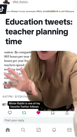 And I know there are teachers who have even less than 3 hours a week paid time to plan. How much time do you have? #teachertok #teachertime #teacherplanningtime #teacherburnout#greenscreen 