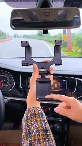 Car Rearview Mirror Phone Holder Mount Phone Holder 360 Degrees GPS Smartphone Stand Universal#Rearview mirror phone holder#360° rotation of the phone holder#Phone stand#Car phone stand#Automotive supplies#Drive safely#fyp#foryou#tiktok 