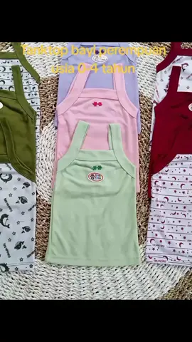 tanktop bayi perempuan,tengtop bayi cewe,singlet anak perempuan usia 0-4 tahun #tank top bayi perempuan 1set #singletbayi #bajudalambayi 