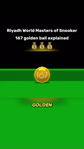 The Riyadh World Masters of Snooker 167 golden ball prize explained. What do you think? Is this good for snooker? #snooker #snookerlover #snookerskills #snooker147 