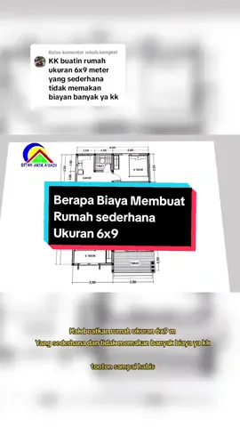 Membalas @mbah.bengkel Inspirasi Rumah Sederhana Ukuran 6 x 9 meter, dengan biaya murah #inspirasirumah #rumahsederhana #rumah6x9 #rumahidaman 