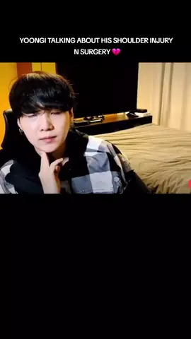 SHOULDER INJURY IS NO JOKE. PPL DOWN PLAY HIS INJURY COS HES NEVER SHOWN IT WHICH MAKES ME SO MAD! SHOTS HES REFERRING TO IS THE STEROID INJECTION WHICH YOU ACTUALLY NOT RECOMMEND TO HAVE TOO MANY BUT HE HAD IT SO OFTEN BEFORE HIS SURGERY 💔  AM GLAD HE HAD SURGERY BUT EVEN SO, AM SURE HE STILL HAS TO MANAGE IT FOREVER 🥺 #민윤기 #yoongibts #yoongi #minyoongi #suga #sugaedit #yoongiedit #bts #bts_official_bighit #btsarmy #btsfyp #kpopfyp #kpop #foryoupageofficiall #foryoupage #fyp #yoongibiased #yoongiteamo #yoongimarryme #yoongihot #yoongihotedits #sugabiased #fypシ #fypシ゚viral #abcxyz #xyzbca #ddaytour #ddaythefinal #agustd #agustdtour 