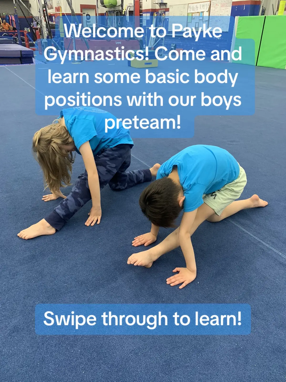 Our boys preteam demonstrating some basic gymnastics positions! These body positions are vital for beginning gymnasts to learn to help them master basic skills. #gymbasics #gymnasticstiktok #preteamgymnastics #gymnast #losangeleslife #sportsforkids #kidsoftiktok #kidsclub #kidsactivities 