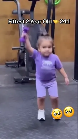 24.1 with the Fittest 2 year old on Earth 🥹💜 (IG/ winterduboc) Sky has been watching her older sister Winter do the CrossFit Open since she was born. Last night the girls practiced 24.1 with the 8pm class.   Sky is now ready to perform her first open workout along side her older sister Winter. Today will be a day that they will never forget 💪🏽🐺  #crossfit #Fitness #intheopen #CrossFitOpen #24point1 