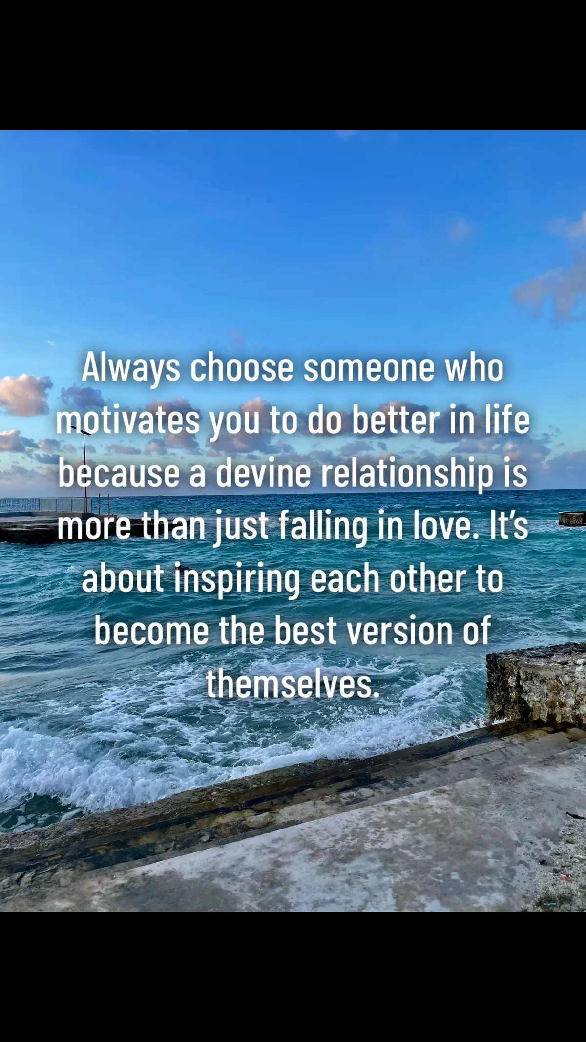 Always choose someone who motivates and levels you up. #fypage #viralvideo #FYP #foryou #fypages #awakenedman #levelup #realmen #thedaddyuniversity #divinemasculine #mypersonpeptalk #unquietwoman #consistency #Love #daddyenergy #divinefeminine #divineunion #healthyrelationships 