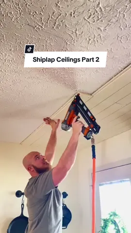 Praying this look isnt already out of style 🙏🏼😂 #shiplap #DIY #Home #homerenovation #diyproject #ceilings #howto #tutorials 