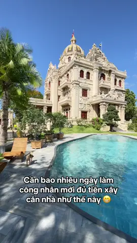 Cần bao nhiêu ngày làm công nhân mới đủ tiền xây căn nhà như thế này 😁 #xuhuong #biệtthựđẹp #biethu #bietthutancodien #laudai #dinhthu #bietphu #laudaibietthu #81gialai #laudaithanhthang 