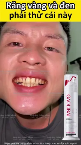 Đánh bay cao răng chỉ với lần đầu sử dụng  #gaolibai #kemdanhrang #caorang #trangrang 