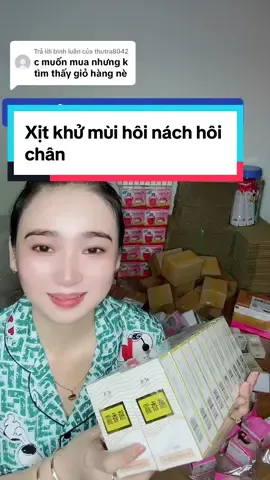 Trả lời @thutra8042 xịt khử mùi hôi nách, hôi chân nội địa trung#xithoinach #xithoichan 