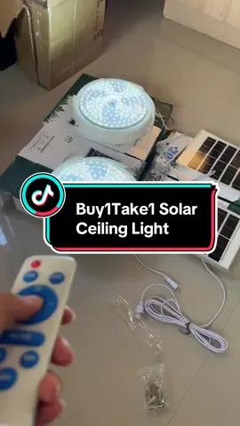 Ceiling Light na solar tas tri color pa! makakatipid na talaga ako sa kuryente neto💯 #buy1take1 #buy1take1solarlight #tipidkuryentetips #fyp #fypbudolfinds #fypシ゚viral #solar 