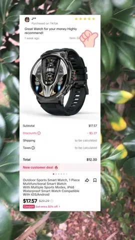 Mens outdoor smart watch! A few left in stock !! #smartwatch #men #menswear #mensfashion #mens #smart #watch #techtok #trendy #trends #trending #viral #fy #fypシ゚viral 