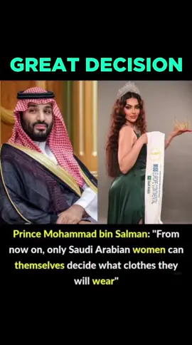 What do you think about this decision Saudi Arabia..? #saudiarabia🇸🇦 #saudiprince #saudiarabia_tiktok #saudiarab #womenempoweringwomen #usatiktok #uaetiktok #england #australia🇦🇺 