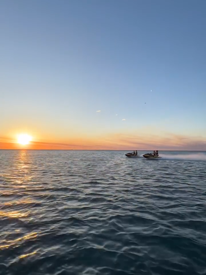 Chasing the sunset! ☀️ (IG🎥: @bryceewatson) #Unreel #Extreme #Jetski #Sunset #Summervibes