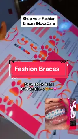Shop your fashion braces | NovaCare Ortho 0548301074 🇬🇭☎️💗 #fashionbraces #fashionfyp #bracestok #fashionablebraces 