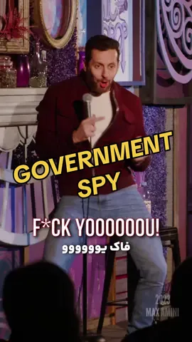 Running surveillance on a comedian who loves his crowd. Bad espionage! 🤣  #persian #crowdwork #standupcomedy #fyp 