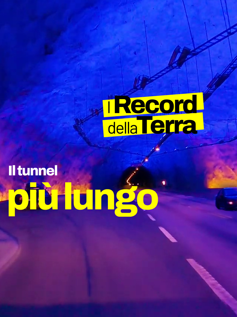 Dove si trova la galleria stradale più lunga del mondo?  @alessandro.beloli ci porta nel tunnel di Lærdal, lungo ben 24,51 km! #geopop