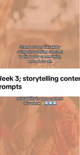 @Mackenzie | Story Content  @Mackenzie | Story Content   Binge the first two weeks of storytelling hooks to gain a total of 12 storytelling prompts if you REALLY wanna stand out here!!!! The point is to find your community & know youre welcoming them with open arms. If you dream of having thousands of followers one day, creating a personal brand will get you there. ❤️  PS be on the lookout for an announcement with weekly storytelling hooks, prompts & CTAs being sent right to your inbox. I cant wait. ❤️  #storytellinginmarketing #smallbusinessowner #howtostartabusinessforbeginners #digitalmarketingagency #businessstrategy #marketingandsales #smallbusinessownersoftiktok #howtostartanonlinebusiness2024 #howtogrowbusinesssocialmediatips #storytellingmarketingtips #smallbusinessownerstory 