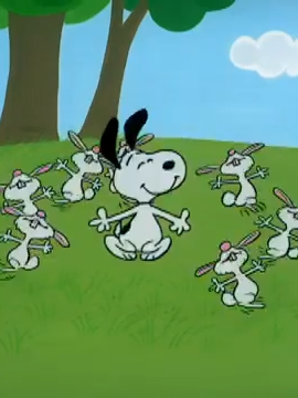 Snoopy bunny dance. #snoopydance #snoopyeaster #easterbeagle #easteregg #charliebrown  #funnysnoopyvideo #snoopyvideos