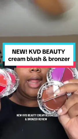 New KVD Beauty cream blushes & bronzer review! 😍🙌🏾 (they’re so good!)  #viral #foryoupage #fyp #makeup #makeuptutorial #makeupartist #makeuptransformation #makeupreview #makeuptiktok #makeuptiktoks #makeuptok #makeuptiktoker #tampainfluencer #influencer #kvdbeauty #kvdgoodapple #creamblush #creambronzer 