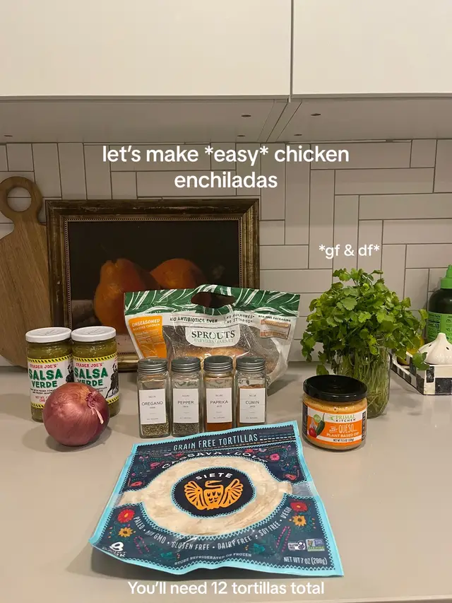 ok im obsessed inspired by @The Defined Dish #enchiladas #chickenenchiladas #paleo #whole30 #chickenrecipe #easydinner #dfgf #gfdf #dairyfree #dairyfreerecipes #dinnerfortwo #fyp 