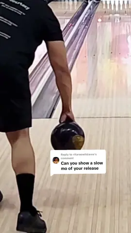 Replying to @ritareewitdaree You got it 👍🏼 #bowlingrelease #manbun #bowling #bowltok #slomo 