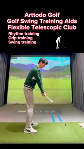 Golf swing training aids. Flexible telescoplc club. #golf #golfswing #arttodogolf #golftrainingaids 