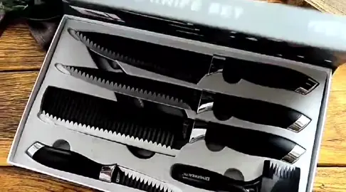 Confira Kit de 6 Facas Churrasco inox cozinha Profissional Antiaderente-envio imediato com 53% de desconto! Somente R$32,99. Comente EU QUERO 🖤 #dark #cozinha #preto #achadinhosdashopee #achadinhos #faca 