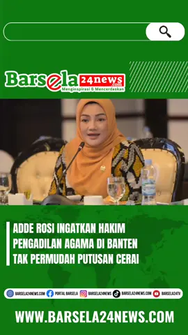 Adde Rosi Ingatkan Hakim Pengadilan Agama di Banten Tak Permudah Putusan Cerai Tangerang - Kasus tingginya perceraian di Banten dipengaruhi berbagai permasalahan. Salah satunya, faktor ekonomi yang mempengaruhi keharmonisan rumah tangga. Selain itu, kemajuan teknologi juga memberikan andil bagi awal mula terjadinya keretakan rumah tangga dan memicu hadirnya pihak ketiga. Masalah ini menjadi perhatian Anggota Komisi III DPR RI Adde Rosi Khoerunnisa yang meminta hakim di Pengadilan Agama tidak mempermudah putusan perceraian. “Tingginya kasus perceraian di Banten, disinyalir karena banyaknya pernikahan dini atau belum matang berumah tangga, kemudian banyak pernikahan disebabkan hamil di luar nikah atau dipaksakan. Namun, kita meminta hakim selaku mediator selalu meminta kepada kedua belah pihak berdamai agar perceraian tidak terjadi,” ujar Adde Rosi Khoerunnisa di sela-sela Kunjungan Kerja Reses Komisi III DPR RI dengan tiga lembaga peradilan se-wilayah Provinsi Banten, di Tangerang, Banten, Senin (04/03/2024). Lebih lanjut, Adde Rosi mengungkapkan bahwa pengadilan agama Serang, dengan program isbat nikah setiap tahun dilaksanakan dan didukung Pemkab Serang dan Pemkot Serang. Menurutnya, kalau ada pernikahan tidak sesuai undang-undang, misalnya nikah siri kemudian disahkan pada isbat nikah, maka hak anak dan istri dalam pernikahan tersebut menjadi legal. Bila terjadi perceraian pun, hak anak dan istri bisa terus diberikan haknya karena sudah sesuai undang-undang yang berlaku, karena sudah menikah di pengadilan agama.   “Intinya hakim (harus) bisa lebih jeli melihat faktor kedepannya, apakah setelah perceraian si anak nanti akan terurus tidak. Jadi (masa depan) anak seperti apa, jangan sampai anak-anak yang jadi beban negara” “Kami terus mendorong agar isbat nikah bisa terus berlangsung di setiap kab/kota walaupun memang dalam setiap pelaksanaannya ada kendala. Misalnya anggaran, kurang ada komunikasi yang baik dengan pemda masing-masing. Kalau ini berjalan dengan baik dan Komisi III DPR terus men-support anggaran dari pengadilan agama dan pengadilan tinggi Banten cukup baik, mudah-mudahan segala macam program berjalan baik,” ungkap Politisi Fraksi Partai Golkar ini. Ia menekankan tidak mau mencampuri masalah internal rumah tangga. Tapi, dirinya berharap agar masyarakat bisa menjadi keluarga sakinah mawadah dan warohmah yang terhindar dari Kekerasan Dalam Rumah Tangga (KDRT), di mana permasalahan ekonomi juga bisa meminimalisasi anak-anak menjadi korban perceraian. Karena tidak sedikit anak-anak korban perceraian yang terjerumus narkotika, jadi tidak terurus oleh orang tuanya. “Saya sering sampaikan agar hakim tidak mempermudah putusan perceraian. Tapi kembali lagi mediasi mungkin sudah dilakukan hakim, hal-hal persuasif lain juga sudah dilakukan, tapi kembali ke pasangan masing-masing. Intinya hakim (harus) bisa lebih jeli melihat faktor kedepannya, apakah setelah perceraian si anak nanti akan terurus tidak. Jadi (masa depan) anak seperti apa, jangan sampai anak-anak yang jadi beban negara,” tegasnya.  (man/rdn) #dprri #pengadilanagama #cerai #banten #indonesia 