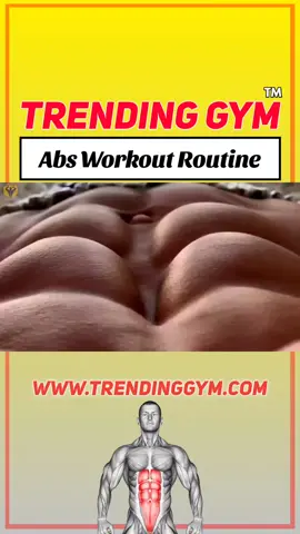 Abs Workout Routine. #Fitness #abs #gym #trendinggym #workout #healthylifechoices 