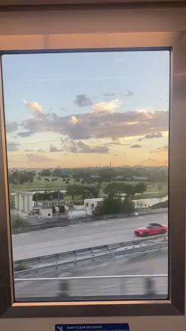 the sun setting on #miami 