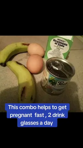This is banana recipe I don’t know if u heard of it before  BANANA RECIPE For Women Trying to Conceive Only 👉Description: To help with successful conception by boosting ovulation and hastening the release of matured egg for fertilisation. (Hyperovulation) 👉Preparations: Get 2 ripe bananas, 2 raw eggs, one tin of milk and a teaspoon of bicarbonate of soda (Baking soda). Peel the bananas and place inside a blender, break the two eggs inside the same blender, pour in your tin of milk and one tablespoon of the bicarbonate of soda. Blend thoroughly untill it forms a smooth paste. Dosage: The whole mixture is to be taken once, a day after your menstruation end, on an empty stomach (preferably first thing in the morning, or an hour before meals).  Don't forget to add prayer and faith. Some of the signs and symptoms experienced by those that have used this in times past includes: 👉Nausea 👉Outright Vomiting 👉Purging etc... If you know you are sensitive to raw eggs intake which may trigger nausea or vomiting, have a cup of warm water at hand or you can even warm the milk you'll use to make the mixture. The stomach will be more receptive to a warm substance. Note: Be precise with your measurement especially with the teaspoon of the bicarbonate of soda, no addition, no subtraction.  Duration: It is to be taken once in three months. Note: Ensure to have properly detox (use Aju Mbaise or combo) your system prior to taking this remedy to aid the process. Contraindications: Not to be taken by men. Note : This is not meant to replace your Doctor!