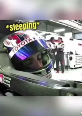 #foryoupage #racecar this F1 driver fell sleep, and his teammates did not want to wake him up before the race