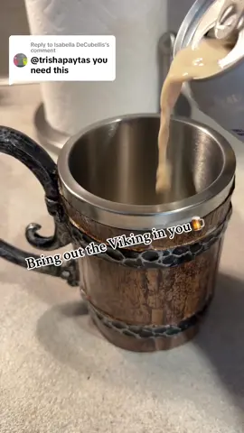 Replying to @Isabella DeCubellis  Bring out the Viking in you this St. Patty’s Day! 🍺  #viking #Spd #stpatricksday #mead #mug 