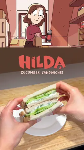 Cucumber Sandwiches from Hilda! 🥪 I subbed cottage cheese for cream cheese cuz its healthier, but feel free to adjust🤍 - #cartoon #cooking #cookwithme #healthy #healthyrecipes #EasyRecipe #anime #animefood #quickrecipes #netflix 