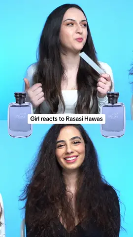 Girl Reacts to Rasasi Hawas! #fragrance #fragrances #fragrancetok #fyp #cologne #rasasihawas #curlyscents #menscologne #mensfragrance 