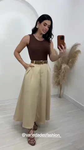Saia alfaiataria longa  loja Variedades Fashion Vendemos varejo e atacado #roupa #saia #saialonga #lookestiloso #shopee #shein #promocao #promocaotiktok #lojaderoupas #midafeminina #vendemosnashopee #look #bahia #goiania #lookdodia 