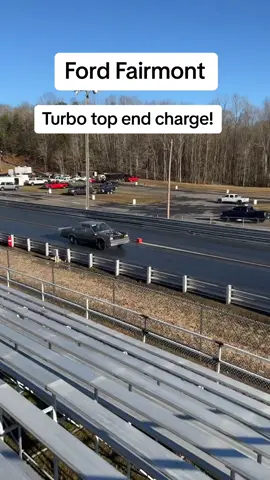 Ford Fairmont turbo spooling up top. #dragracing #noprep #streetoutlaws #noprepkings #fordfairmont 