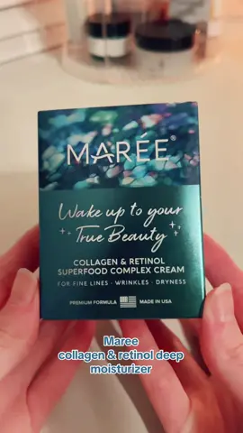 I got this retinol moisturizer off amazon from @Marée 🌊 The packaging is gorgeous and i love the fun pump container it comes in! It is a thicker moisturizer and when using retinol you only need a pea size amount anyway.  This moisturizer would be great for dry skin types! #meetmaree #maree #retinol #antiaging #retinolmoisturizer #skincare #viralskincare #antiagingskincare #retinolskincare #amazonfinds #madeinusa 