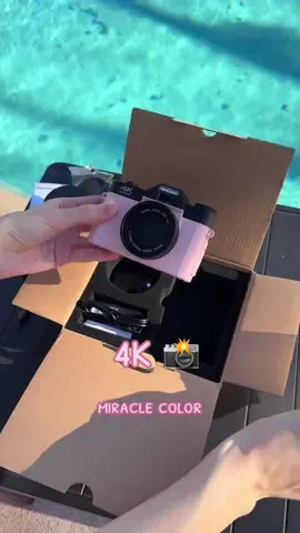 🩷My favorite color camera📸  #4k #ultrahd #camera #unboxing #usatiktok🇺🇸 #gift #cameracontrol #vlogging #Vlog #usalife 