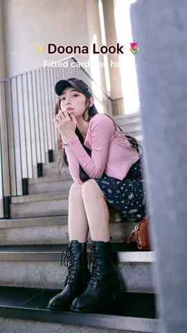 How’s my recreate look ? Rate 1-10 🌷Try this hack when u can’t find the fitted cardigan u want 💓 Spot Suzy in the video, guess which photo 👻 My wardrobe fit✨ Dress and long sleeve @cottonon_asia  Shoe from Taobao  Cap from @neweracap  Bag from Chio2nd 📸 @elvinloew  Tips: Cut the fabric slow and steady to achieve clear cut finishing ✨ Hope you like this inspired look and hack 🫶🏻 #OOTD #doona #suzy #outfithacks #joeychoczhacks #suzybae #koreandrama #koreanstyle
