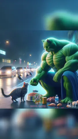 Hero green cat 😺💚#cutecats #catsoftiktok #cats #cat #fyp #funnycats #catlover #cutecat #kitten #catlovers #CapCut 