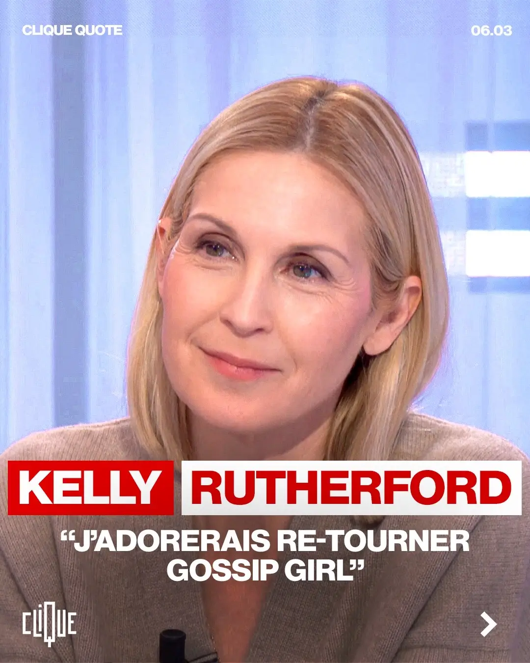 Kelly Rutherford parle de l'influence de Gossip Girl sur elle, des différences de tournage entre la France et les États-Unis, et sa passion pour Instagram. #gossipgirl #lilyvanderwoodsen #kellyrutherford #xoxogossipgirl #actricesamericaines #serenavanderwoodsen #serieus #nostalgie #empowerment #feministe #cliquequote #clique 