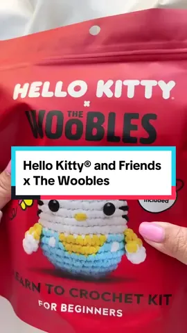 🚨NEW KITS ALERT: If you’re ready for some major adorableness in your life, then come scoop up @hellokitty , My Melody, and Cinnamoroll in the Cuteness Overload Bundle! Overflowing with members of the @sanrio crew plus their can’t-live-without accessories, it’s a cute addition to any Woobler’s collection. #thewoobles #amigurumi #crochet #crochetkit #amigurumikit #learntocrochet #learncrochet #crochetforbeginners #amigurumiforbeginners #learnamigurumi #crocheting #learntocrochetkit #wooblescrochet #sanrio #hellokitty #mymelody #cinnamoroll