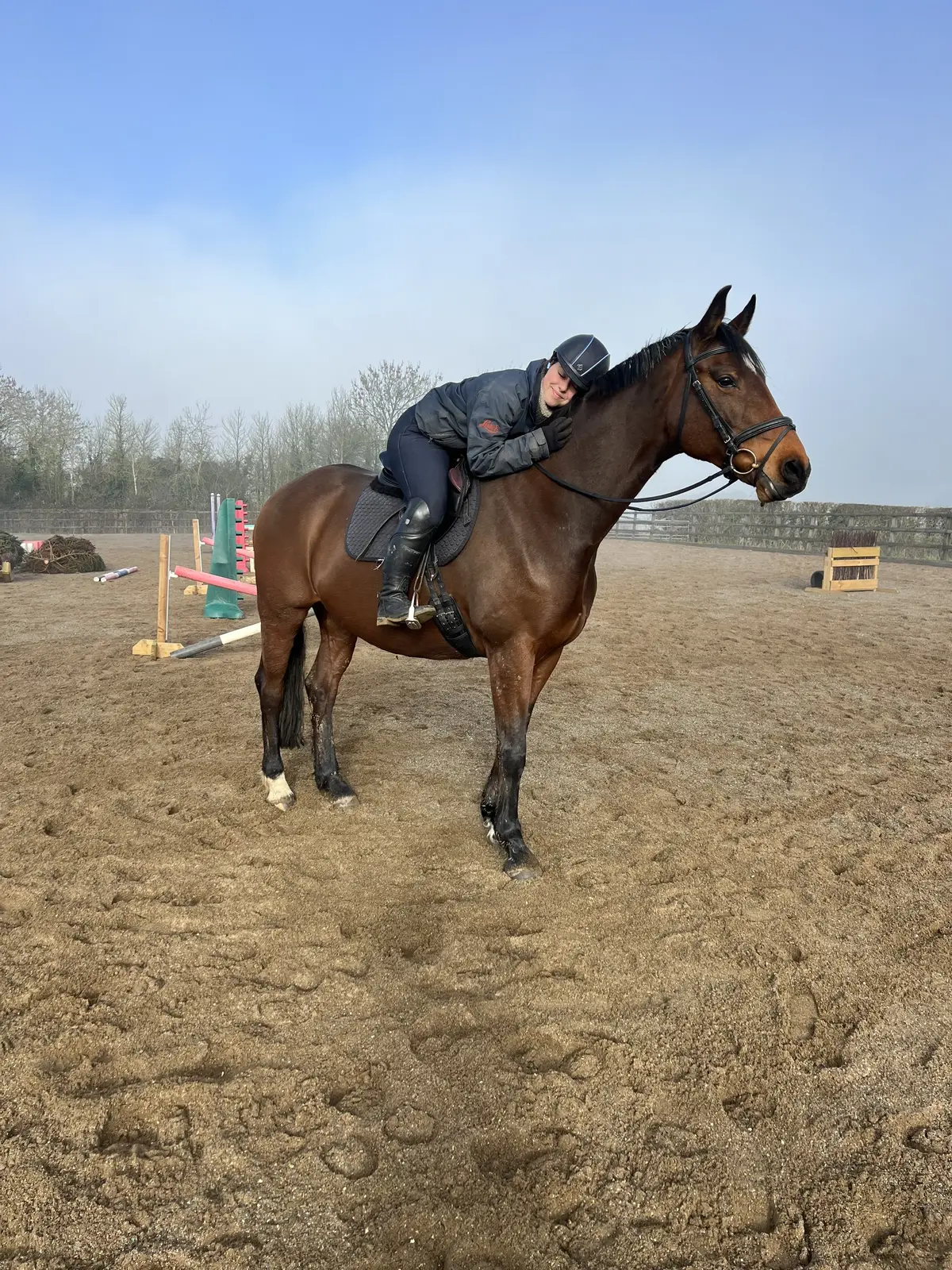 The day I have been dreaming of! 🥰  The first part of my Bringing Moonbat back into work series will be live on my YouTube Channel on Friday 5pm 🤩 From long reining to getting on her for the first time today 😍 #horse #foryou #moonbat 