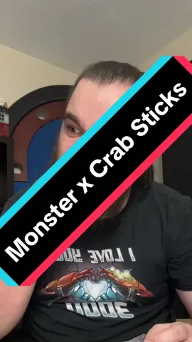 Replying to @Jay Night Sticks? Of crab? #monsterenergy #monster #energydrink #crab #seafood #funny #fypシ 